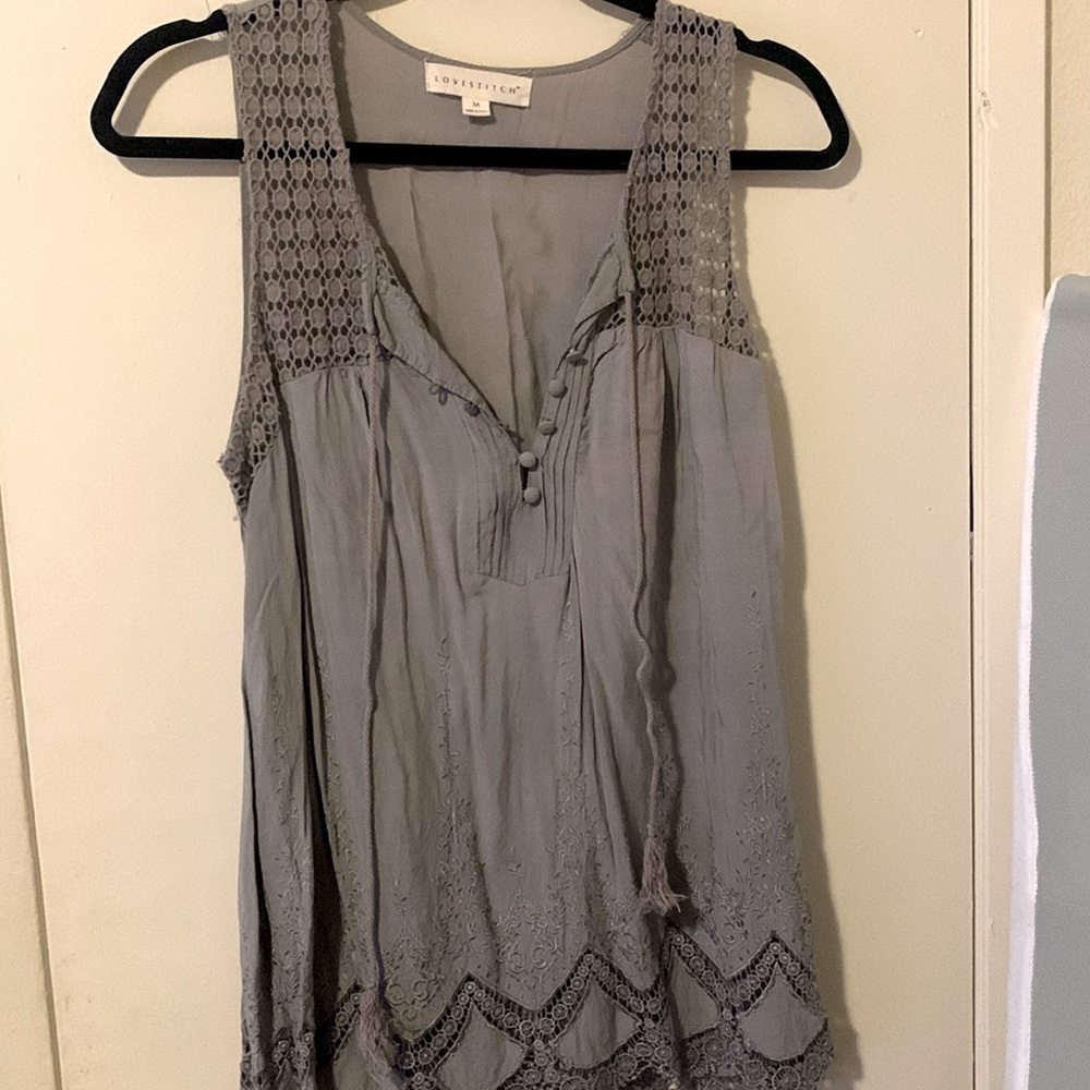 Grey blouse for summer